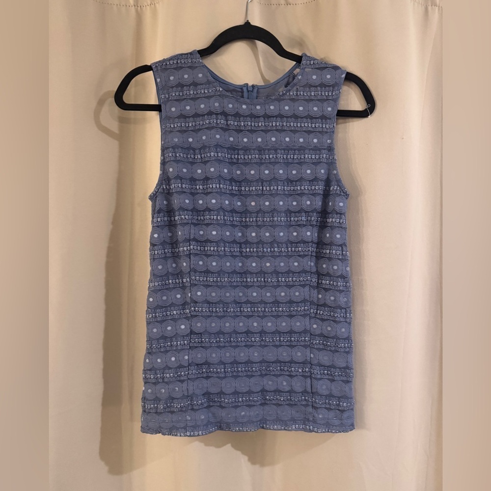 Ann Taylor NWT Blue Sleeveless Top